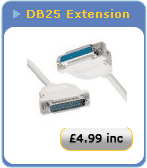 25 pin Extension - serial, parallel or early SCSI compatible
